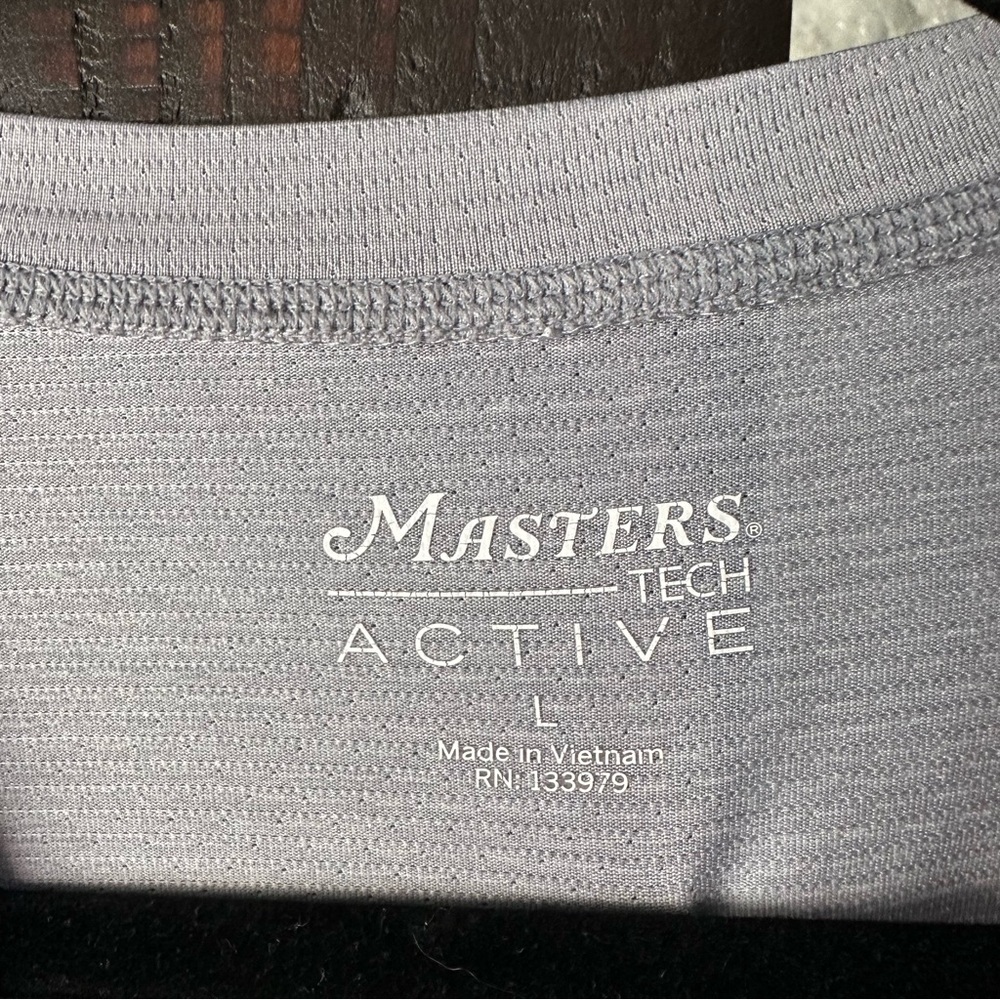Masters Tech Active Grey Performance Short Sleeve… - image 3